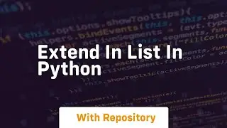 extend in list in python