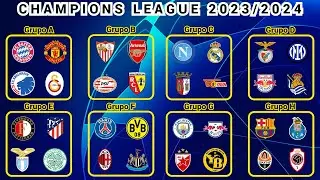 ASÍ quedaron DEFINIDOS los GRUPOS para la CHAMPIONS LEAGUE 2023/2024