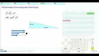 Level 1: Finding The Hypotenuse From The Pythagoras Math Program