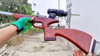 DIY Slingshot - Homemade strong and accurate slingshot, easy to make