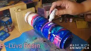 ALCOHOL INK EPOXY TUMBLER