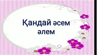 Өзін-өзі тану Қандай әсем әлем 33-сабақ 8-сынып