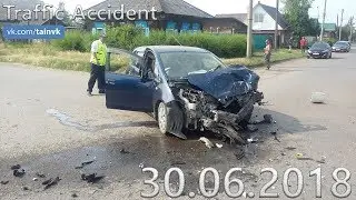 Подборка аварий и дорожных происшествий за 30.06.2018 (ДТП, Аварии, ЧП)