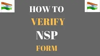 How To Verify NSP Form At Institute Level || Verify National Scholarship Form || AsifTechTalk
