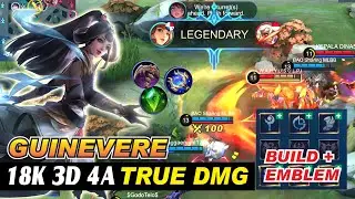 GUINEVERE BEST EMBLEM SET and Build 2021 True DMG | ML Lady Crane Gameplay Mobile Legends Bang Bang