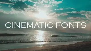 5 Cinematic Fonts for free | Adobe Premiere Pro 2020