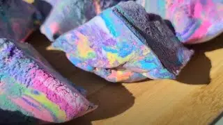 Clay cracking: Fluffy: multicolor mix