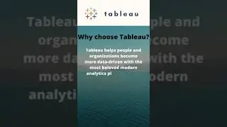 why chose tableau |  visual analytics | data visualization tool #tableau #shorts #ytshorts