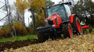 Orka zimowa z Kubota M135GX II z pługiem kuboty