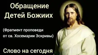 Обращение детей Божиих. Фрагмент проповеди от св. Хосемарии Эскривы. Слово на сегодня