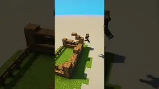 Building a Horse Stable🐎 | Minecraft #shorts #minecraft