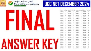 ugc net december 2024 final answer key || ugc net final answer key || ugc net december 2024 cut off