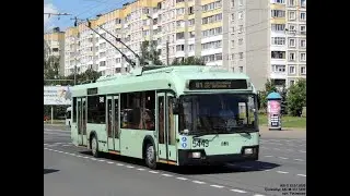 Поездка на троллейбусе БКМ-321,борт.№ 5449,марш.61