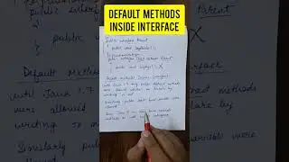 Default methods inside interface 