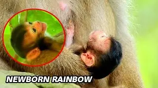 WOW...GENTLE MOM ROSE GIVE NEWBORN RAINBOW VERY SMALL BABY.
