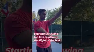 Why are you hitting the ball late?