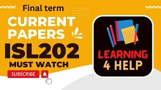 ISL202 Current Paper Finalterm 2022 ISL202 Current Paper Final term
