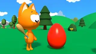 MEOW MEOW KITTY GAMES - all episodes about  eggs - compilation  - cartoon