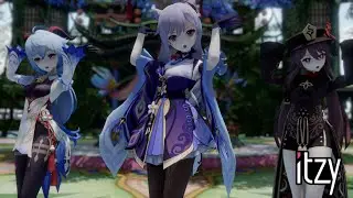 【Genshin Impact MMD 4K UHD/60FPS】Keqing & Ganyu & Hutao【ITZY - DALLA-DALLA】