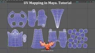 Cómo hacer UV mapping en Maya / UV mapping in Maya.