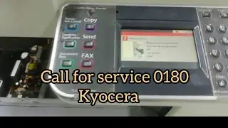 Call for service 0180 Kyocera Ecosys FS-6525MFP solution