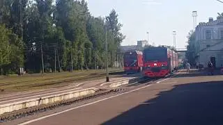 Псков - Дно  пригородный поезд.