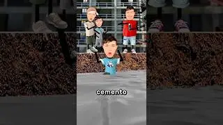 Niño Salta En Cemento Fresco 😨