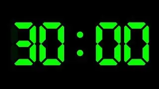 COUNTDOWN TIMER ( v 703 ) 30 min DIGITAL with sound effect 4K