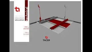 Linear Suspended Ceiling System - Fmx 4 / Metal / TACER