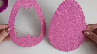Я НЕ УСТАЮ ИХ ДЕЛАТЬ! Пасхальные яйца из фоамирана с конфетами. Пасхальные поделки! DIY