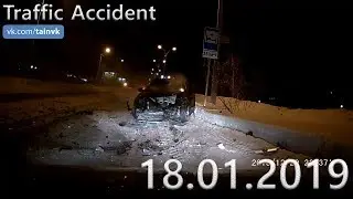 Подборка аварий и дорожных происшествий за 18.01.2019 (ДТП, Аварии, ЧП, Traffic Accident)