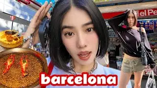 FIRST TIME IN SPAIN!🇪🇸 | best tapas, viral cheesecake, shopping | barcelona vlog