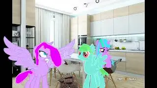 Моя сестра приготовила молочный коктейль и вот...