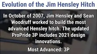 The Evolution of the Jim Hensley Hitch: From the Eliminator to the ProPride 3P®