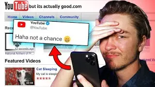 YouTube Roasted My Idea... i remade the whole site anyway