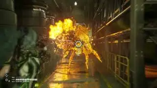 Stellar Blade Get to Breaching Open Chest and Infection Heart Camp Save Point
