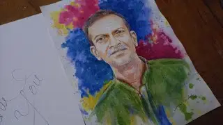 How to Draw a Watercolor Potrait . Step by Step