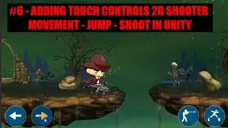 Adding Touch Buttons And Canvas In Unity #6 | Complete 2D Platformer in Unity