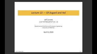 ECE 252 Lecture 22: Of Asgard and Hel