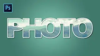 Comment faire apparaître une image dans du texte ? [Photoshop]