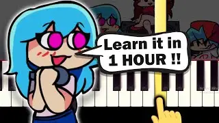 Sky - Friday Night Funkin’  Vs. Sky Mod OST - EASY Piano tutorial