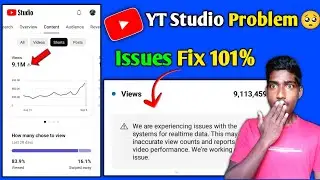 Yt studio😱 We are experiencing issues with the systems for real-time data l Real time data problem