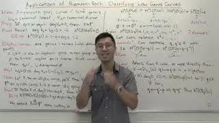 Applications of Riemann-Roch to Classifying Low genus curves