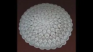 Скатерть крючком ВЕСЕННЕЕ НАСТРОЕНИЕ (часть 3)