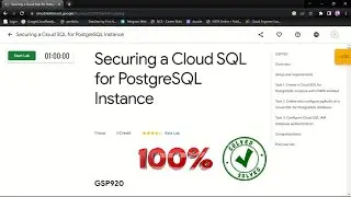 Securing a Cloud SQL for PostgreSQL Instance [ GSP920 ] Solution