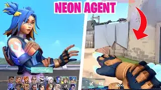 Agent Neon Select Animation And Abilities in Valorant Episode 4 Act 1 - VALORANT
