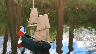 Бриг из ПЛАСТИЛИНА (50см)