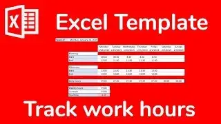 Excel Template: Timesheet to track weekly work hours and overtime - Doctor Excel 