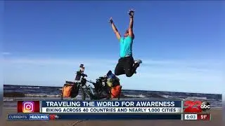 An India native is traveling the world by bike, started world tour on November 10, 2014