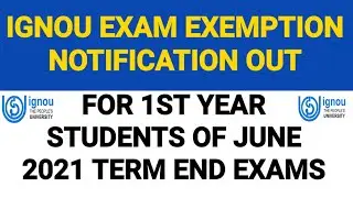 IGNOU PROMOTION NOTIFICATION OUT FOR JUNE 2021 TERM END | BIG BREAKING NEWS | DATED 28 OCT 2021